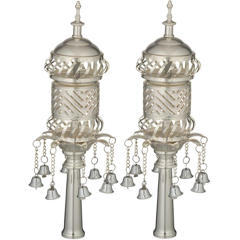 Pair of Rimonim for Torah 32 cm - Silver