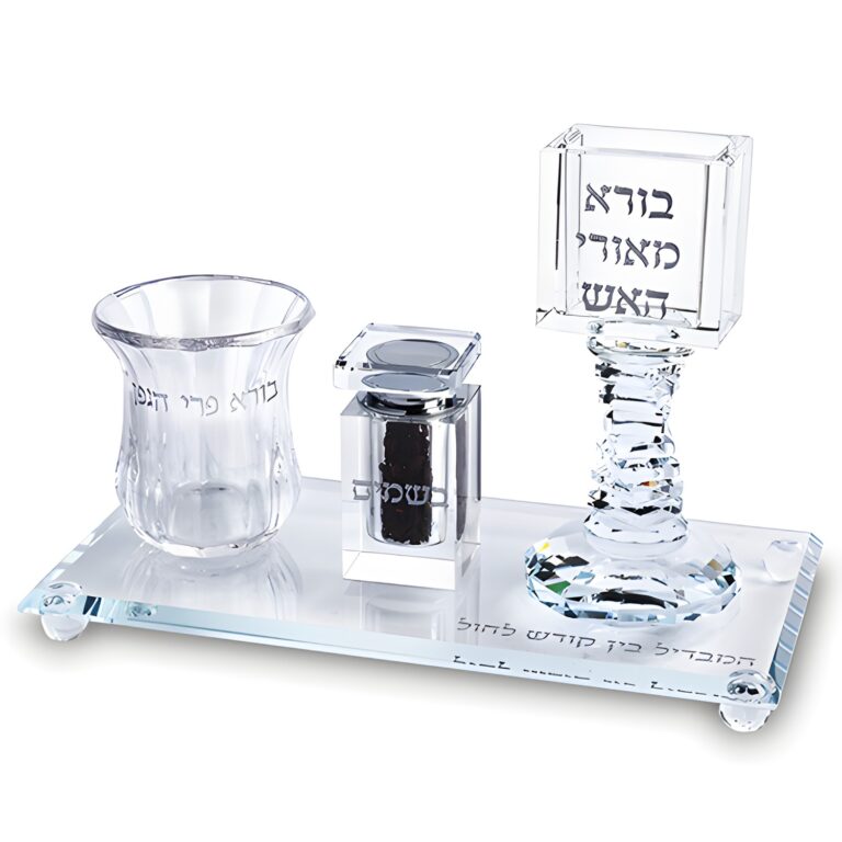 סט הבדלה קריסטל 25x12.5 ס"מ