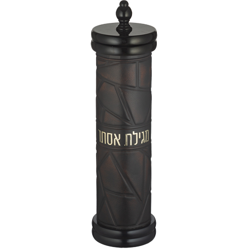 Ashkenaz Wood Megilah Case with Plaque Size 31cm