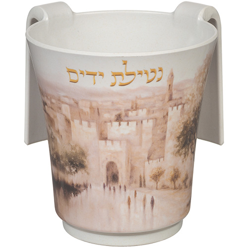 Thick Bambooo Washing Cup 14 cm with Printing