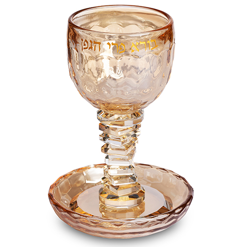 Crystal Kiddush Cup 16 cm contain 100ml / 3.4oz