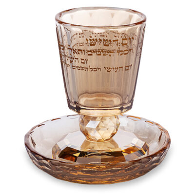 גביע קידוש קריסטל 8 ס"מ עם רגל