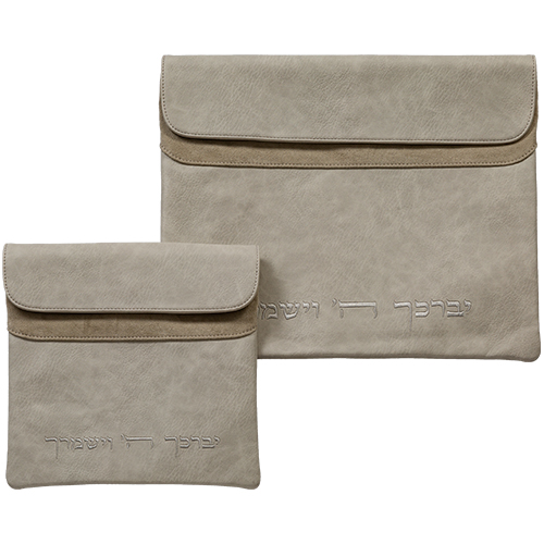 Leatherette Tallit - Tefillin Set 36*30 cm