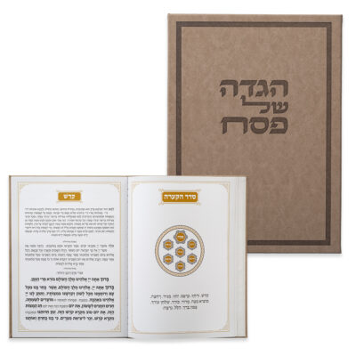 הגדה של פסח פו ארט עם כריכה קשה 30*22 ס"מ