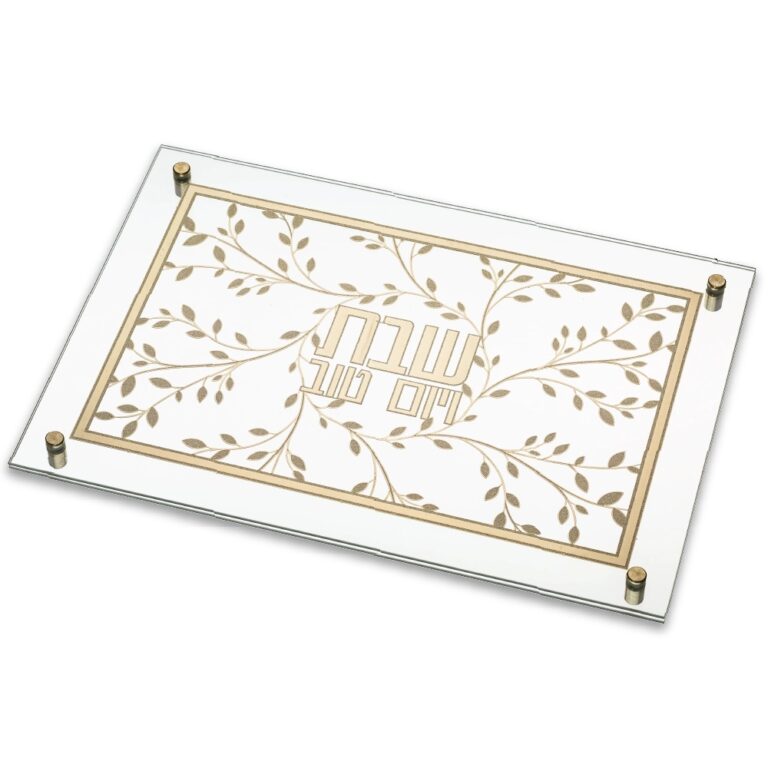 Glass challah Tray 42*29 cm