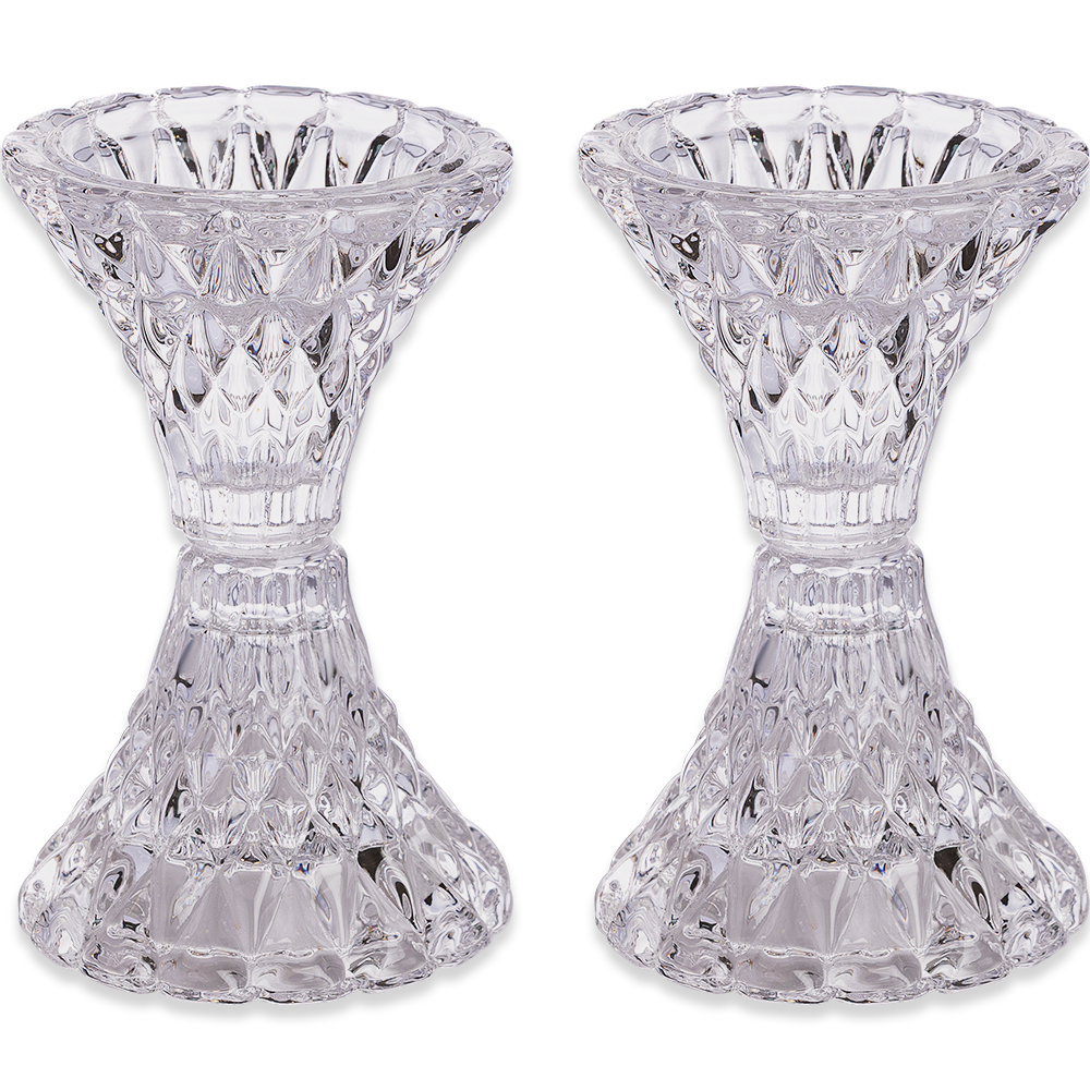 Glass Candlesticks 10 cm
