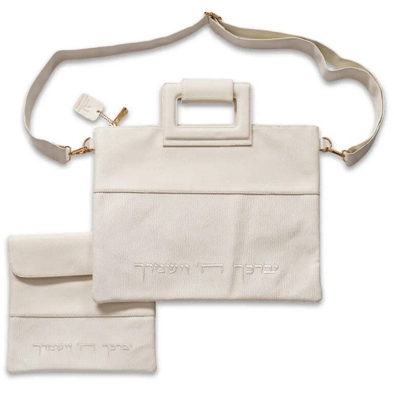 Leatherette Fabric Talit & Tefilin Set 38*31 cm