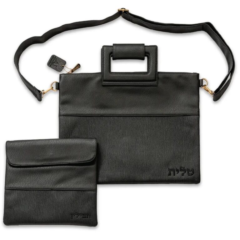 Leatherette Fabric Talit & Tefilin Set 38*31 cm