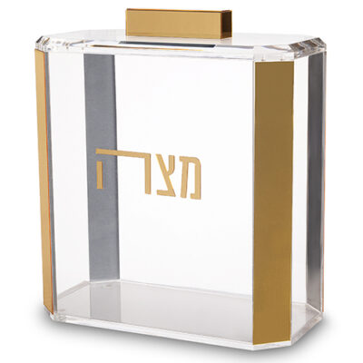 מעמד שקוף מלוקיט למצה 22*26 ס"מ