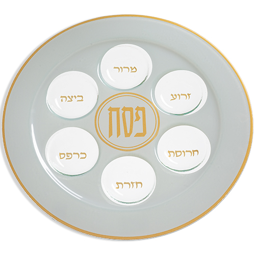 Glass Passover Plate 35cm