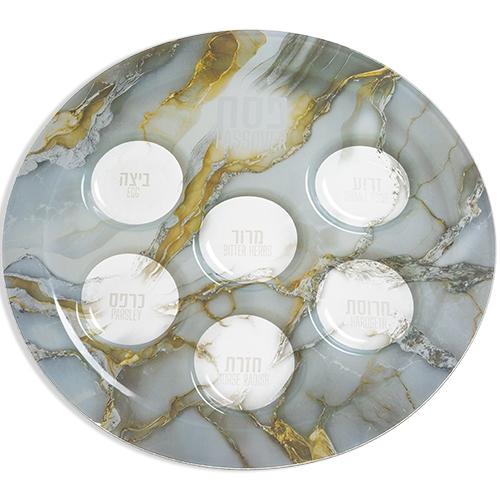 Glass Passover Plate 40cm