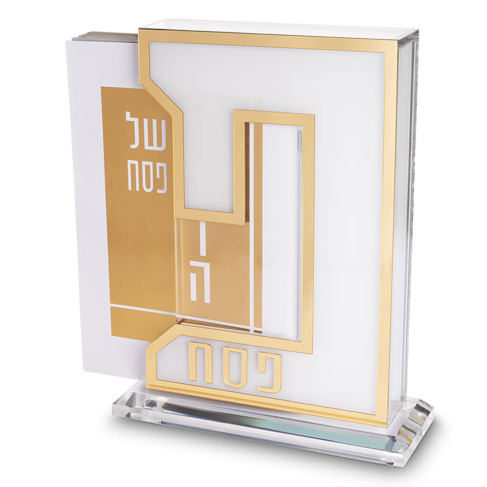 Lucite Hagadah Display 18x24 cm with Set of 6 pcs Hagadah