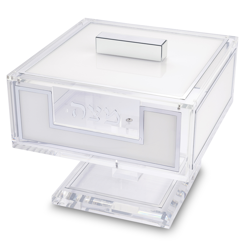 Lucite Clear Stand for Matzah 22*22*20 cm