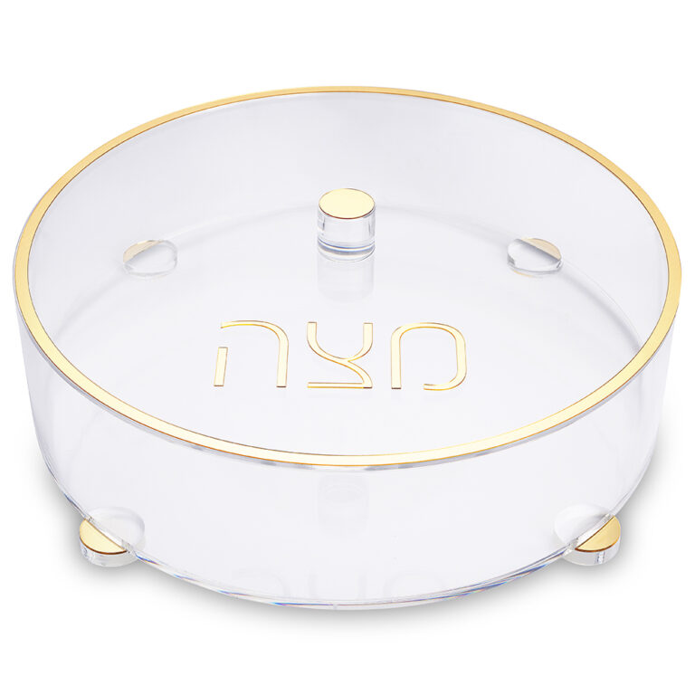 קופסת מצה עגולה מלוקסיט עם נצנצים 40 ס"מ