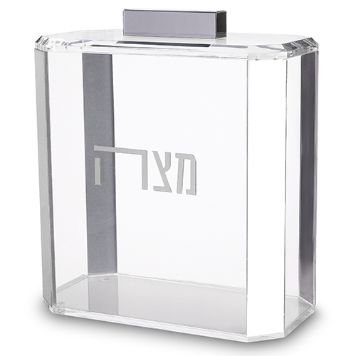 Clear Lucite Stand for Matzah 22*26 cm