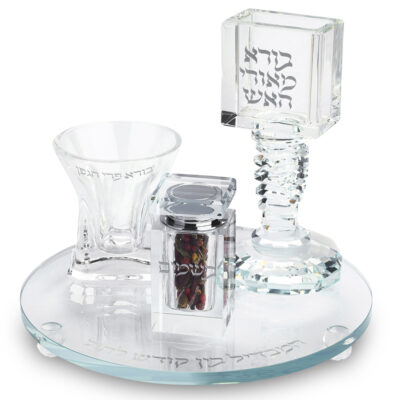 סט הבדלה קריסטל 20 ס"מ