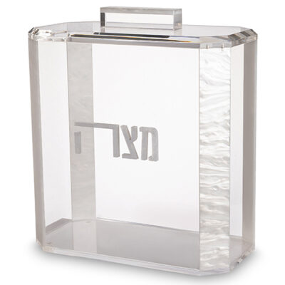 מעמד לוציט למצה 22*26 ס"מ - לבן, מט