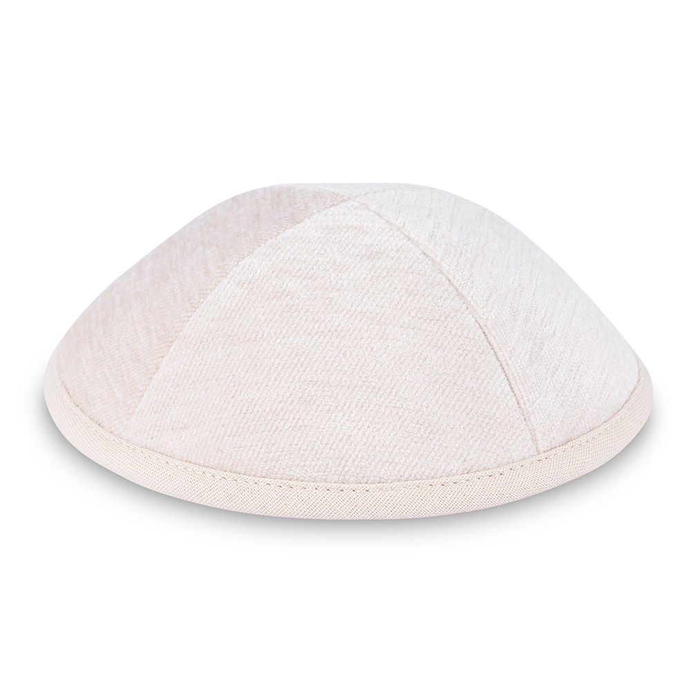 Fabric Kippah 19 cm - Off White