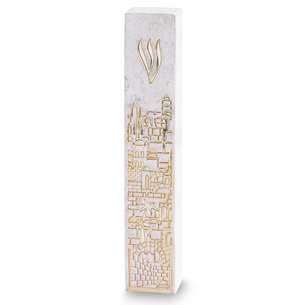 Concrete Polymer Mezuzah Size 15 cm