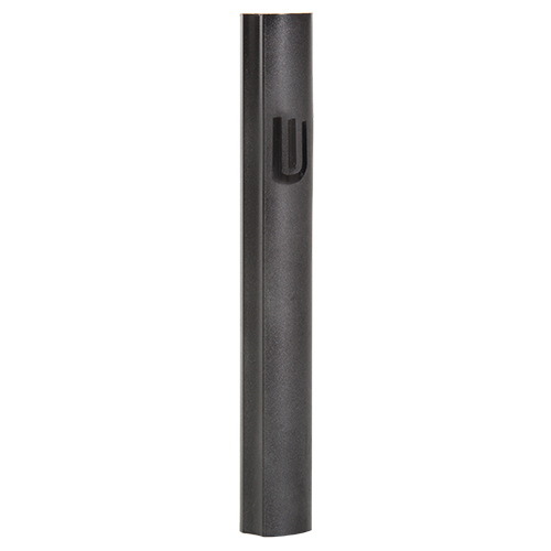 Aluminum Mezuzah 12 cm- Black