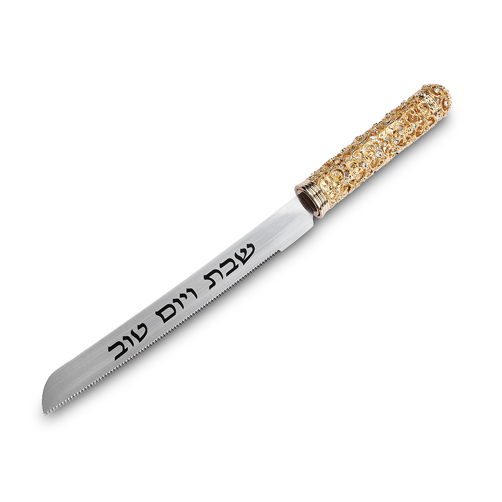 Elegant Knife 32.5 cm with Metal Handle - Gold