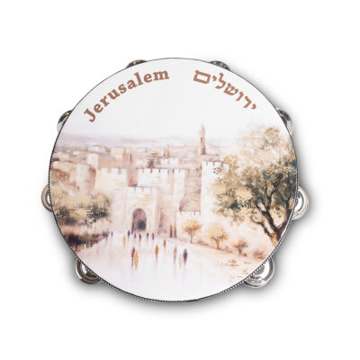 תוף מרים עם הדפס, 25 ס"מ