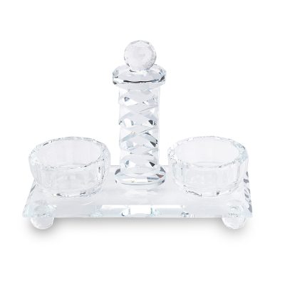 Crystal Salt & Peper Holders 13 cm