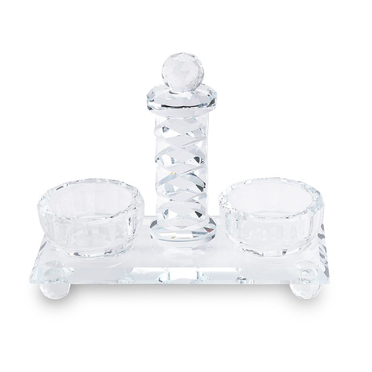 Crystal Salt & Peper Holders 13 cm