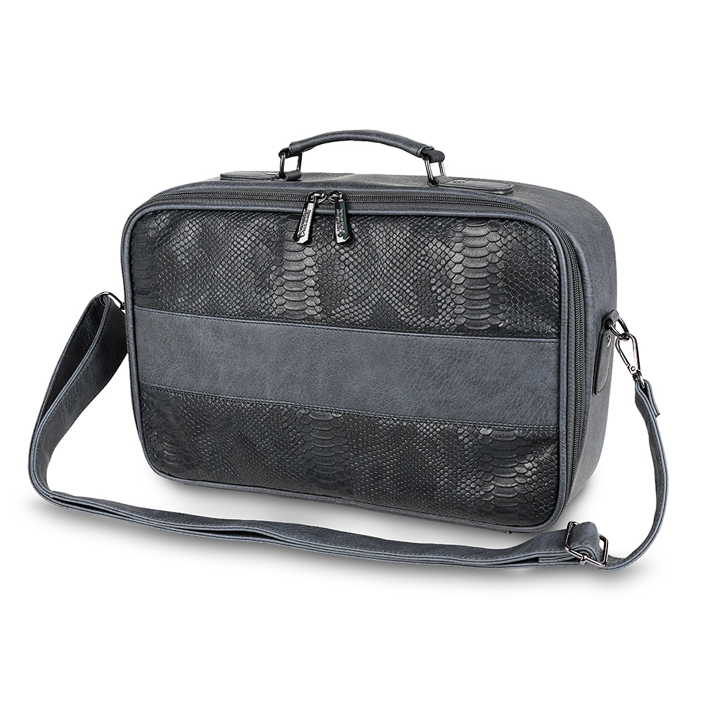 Faux Leather Tallit Bag 24*38 cm - Dark Blue