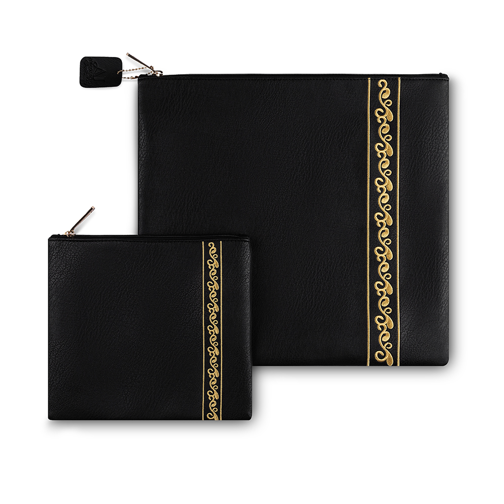 Faux Leather Tallit Tefillin Set 36x34 cm