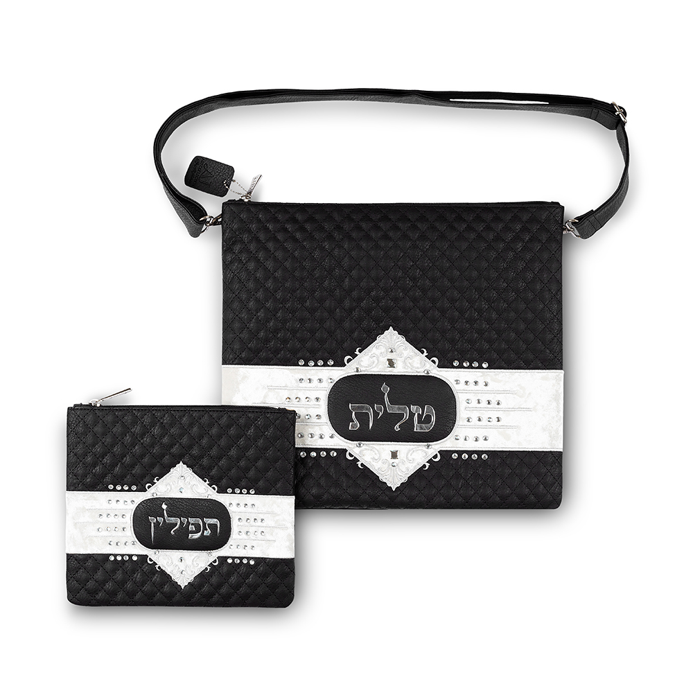 Faux Leather Tallit Tefillin Set 36x34 cm