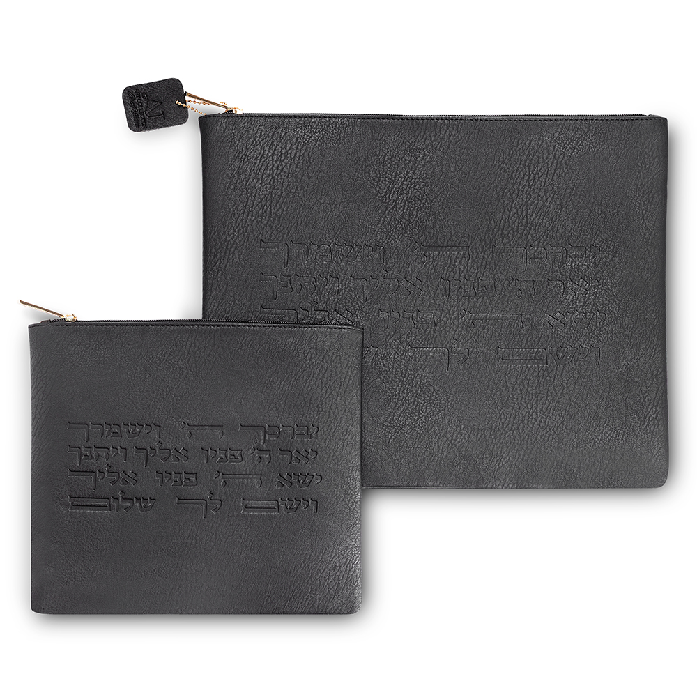 Faux Leather Tallit - Tefillin Set 36*29 cm