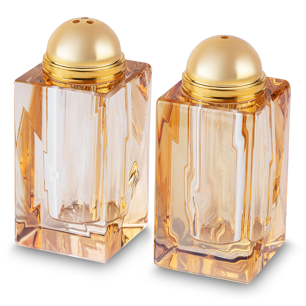 Gold Crystal Salt & Peper Holders 8*3 cm