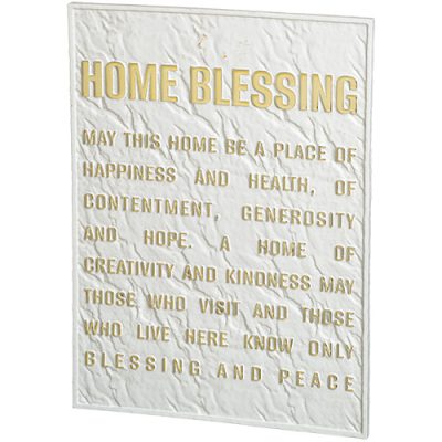Polymer English Home Blessing 26*19 cm