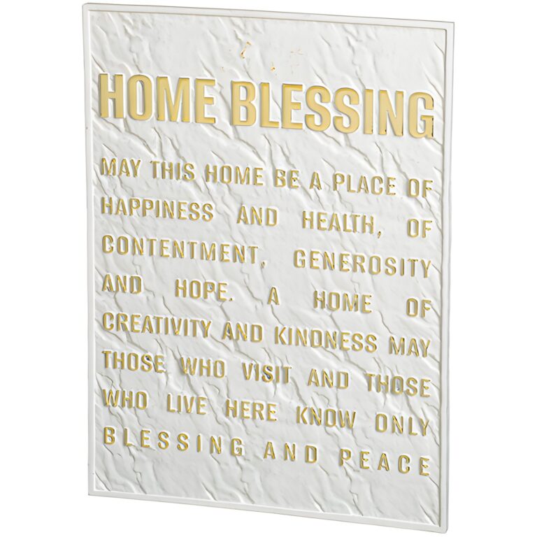 Polymer English Home Blessing 26*19 cm