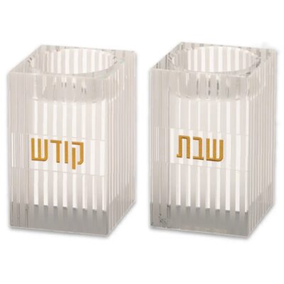 פמוטים קריסטל 8 ס"מ