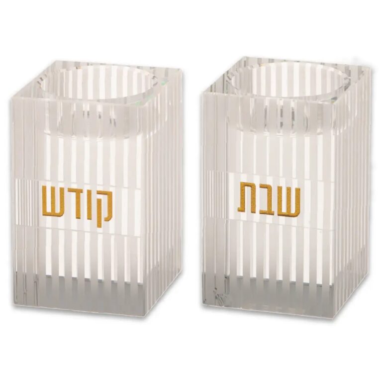 פמוטים קריסטל 8 ס"מ