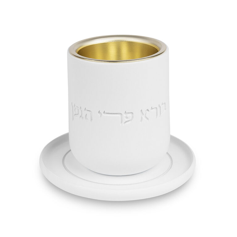 Polymer Kiddush Cup 8 cm with Saucer