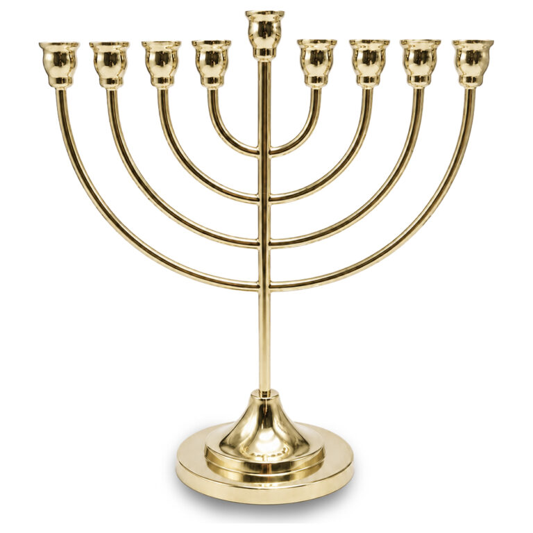 Metal Menorah 29*29 cm - Gold