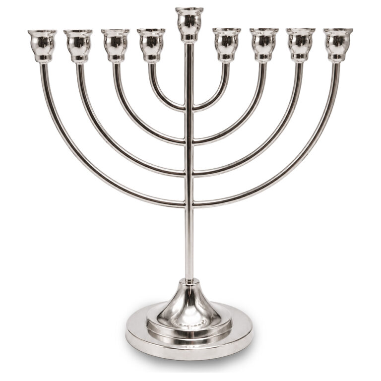 Metal Menorah 29*29 cm -Silver